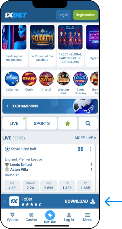 1xBet App for Android - Statistics Somalia